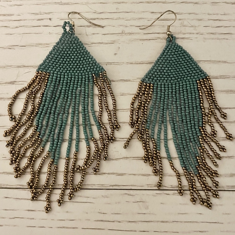 Ink & Alloy Fringe Earrings